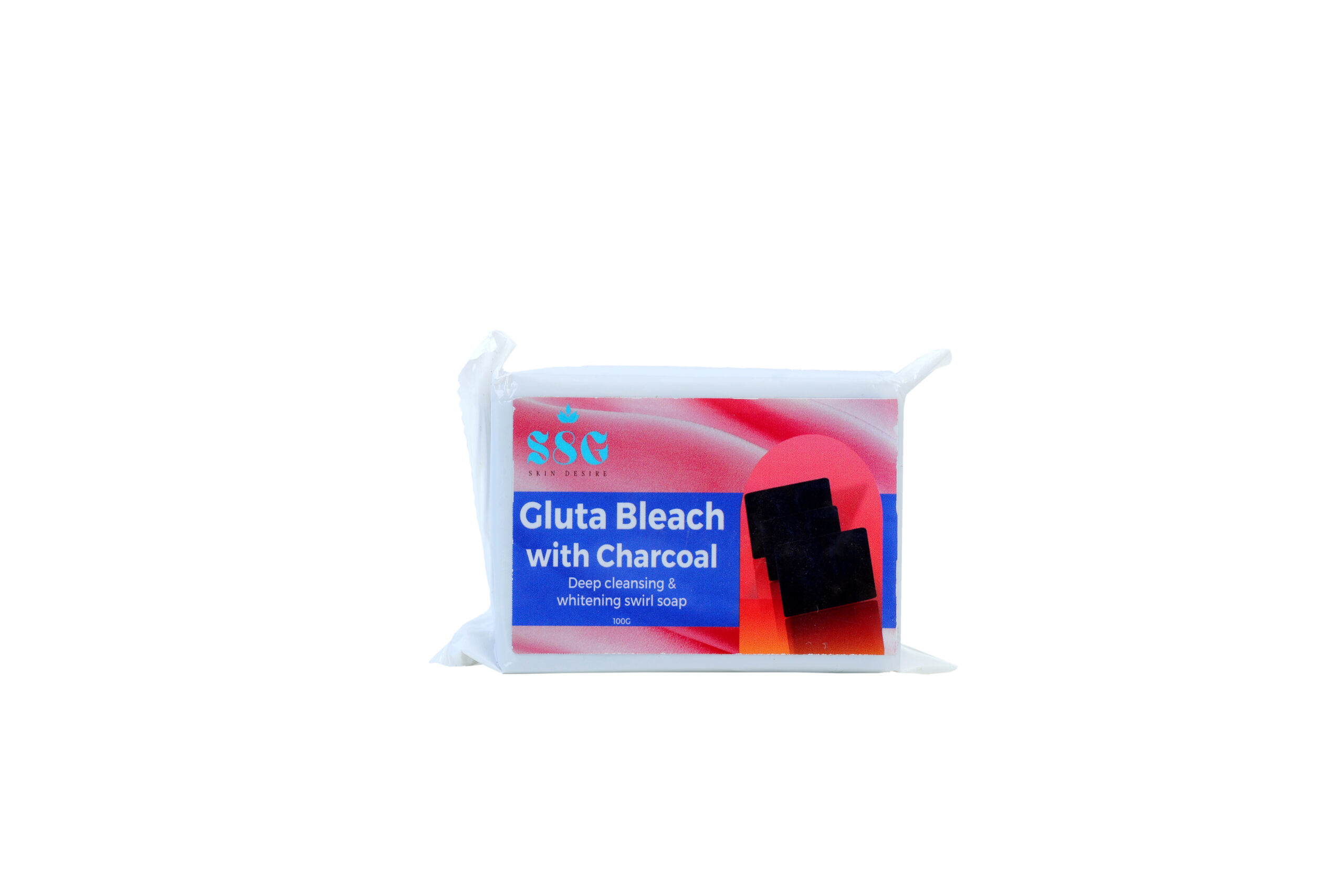 Gluta Bleach With Charcoal Deep Cleansing & Whitening Swirl Soap - Image 8