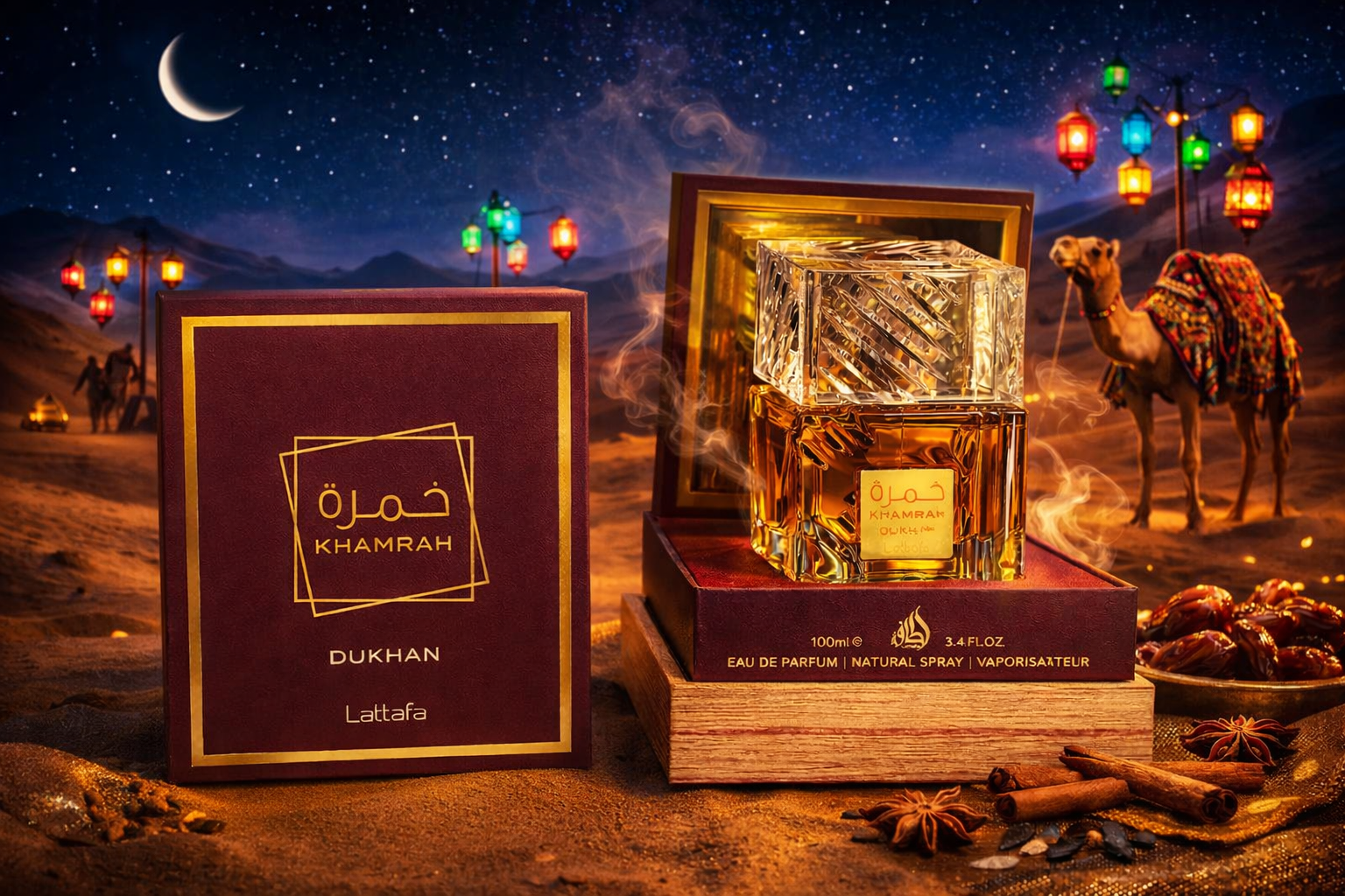 Khamrah Dukhan by Lattafa Perfume – Eau de Parfum (100ml) - Image 3